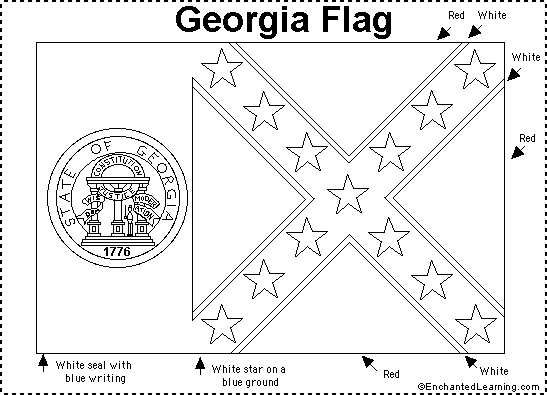 Search result: 'Georgia's Old Flag (1956-2001) Printout'