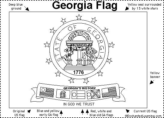 georgia usa flag