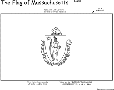 Search result: 'Flag of Massachusetts Printout'