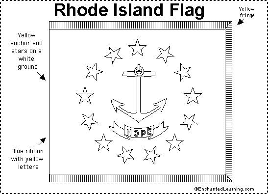 Rhode Island State Flag. Rhode Island flag