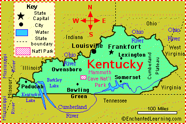 State Abbreviation - KY State Capital - Frankfort Largest City - Louisville