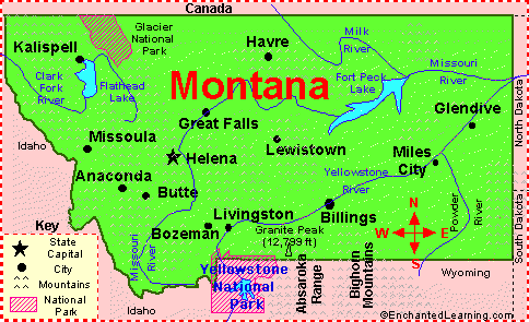Us Map Yellowstone River