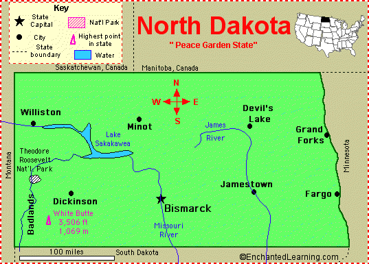 Usa Map Missouri River