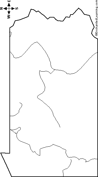 map of pennsylvania. outline map of Pennsylvania