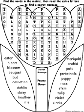 Flower Wordsearch