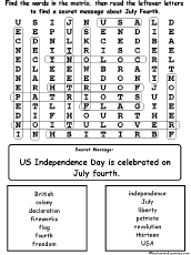 july4 Wordsearch