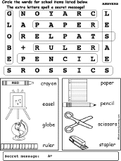 School Wordsearch