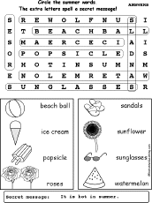 Summer Wordsearch
