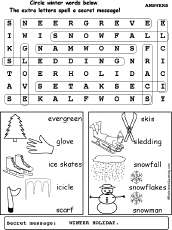 Winter Wordsearch