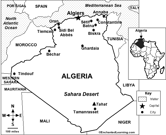 Algeria and area