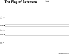 Search result: 'Flag of Botswana Printout'
