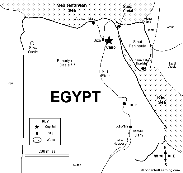 Egypt Enchantedlearning Com