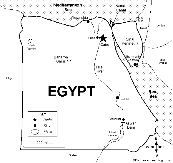 Map of Egypt