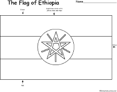 Search result: 'Flag of Ethiopia Printout'