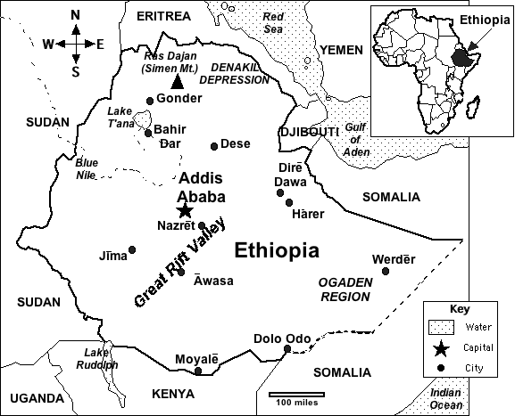 Ethiopia in area