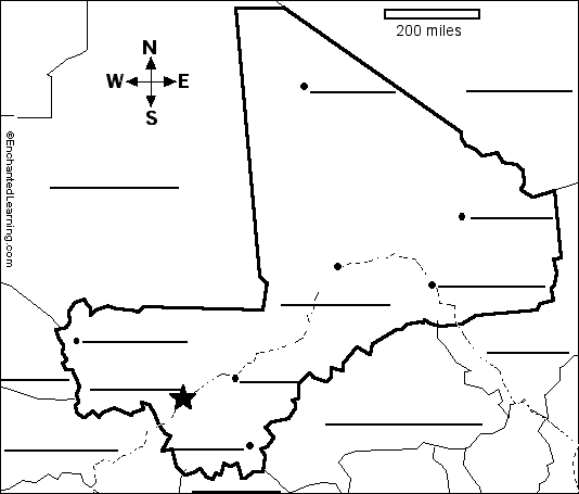 Search result: 'Label the Map of Mali Printout'