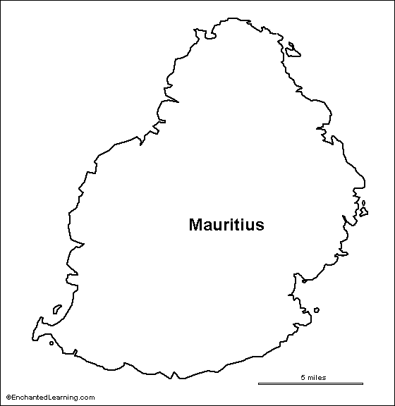 Search result: 'Outline Map: Mauritius'