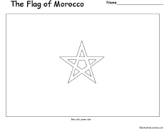 Search result: 'Flag of Morocco Printout'