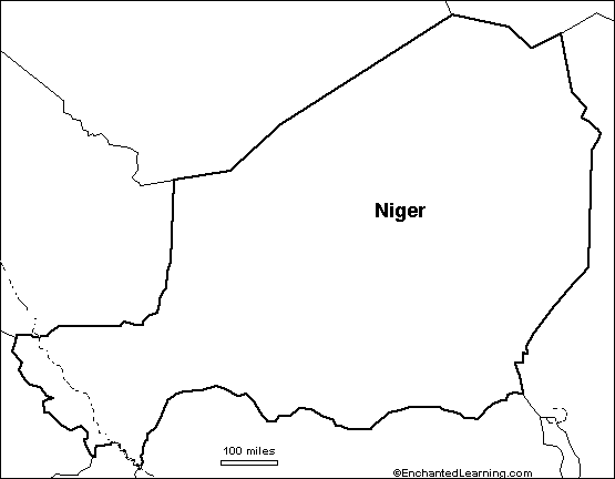 outline map Niger