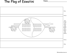 Search result: 'Flag of Eswatini Printout'
