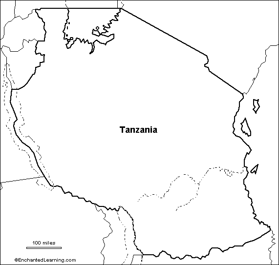 Search result: 'Outline Map Research Activity #1: Tanzania'