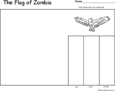 Flag of Zambia Printout: EnchantedLearning.com