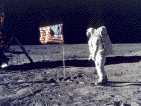 Neil Armstrong on the Moon