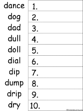 Search result: 'D Words Alphabetical Order Worksheet Printout'