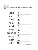 Search result: 'April Fool's Words'