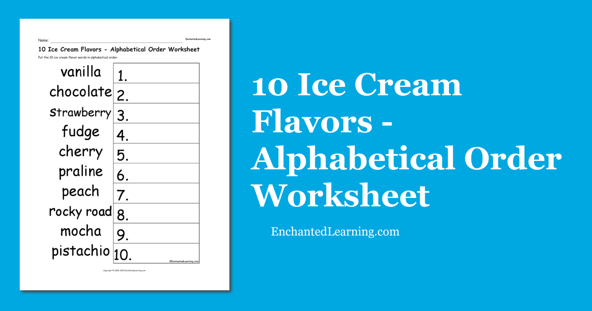 Alphabetical List Of Ice Cream Flavors