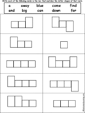 Search result: 'Dolch Words: Word Shape Puzzles'