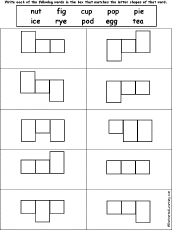 Word Shape Puzzles: 