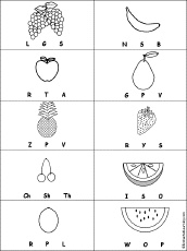 Search result: 'Circle the Starting Sound of Fruit Words'