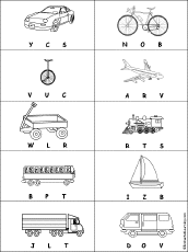 Search result: 'Circle the Starting Sound of Vehicle Words'