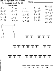 Search result: 'Constitution Alphabet Code'