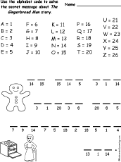 Search result: 'The Gingerbread Man Alphabet Code'