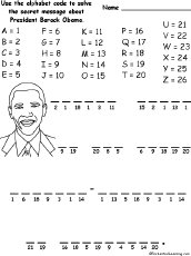 Search result: 'President Barack Obama Alphabet Code'