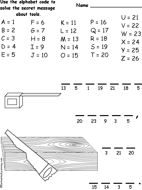 Tool Alphabet Code #2