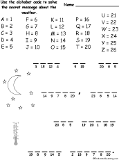 Search result: 'Weather Alphabet Code'