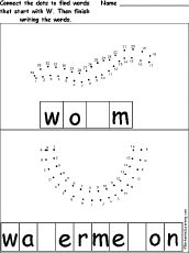 Search result: 'Connect the Dots then Fill in the Blanks: W'