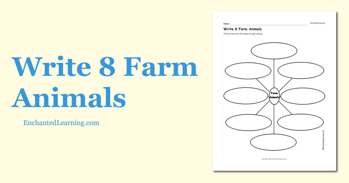 write-8-farm-animals-enchanted-learning