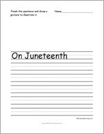 Draw and Write About Juneteenth