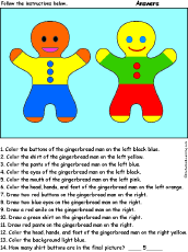 Gingerbread Men: Follow the Instructions
