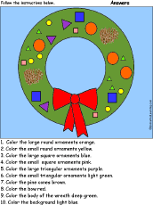 Color the wreath