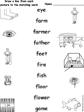 Match Words to Pictures