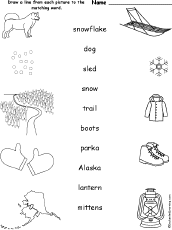 Match words, pictures