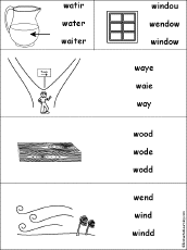 Multiple Choice Spelling -  Dolch Nouns