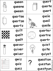 spelling Q Words