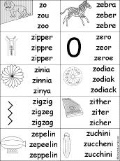 spelling z Words