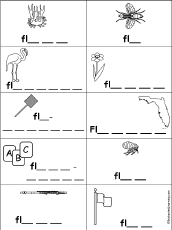 Missing Letters in Words Starting With Consonant Blends